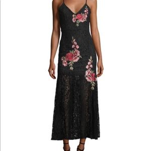 Romeo & Juliet Couture Embroidered Lace Maxi